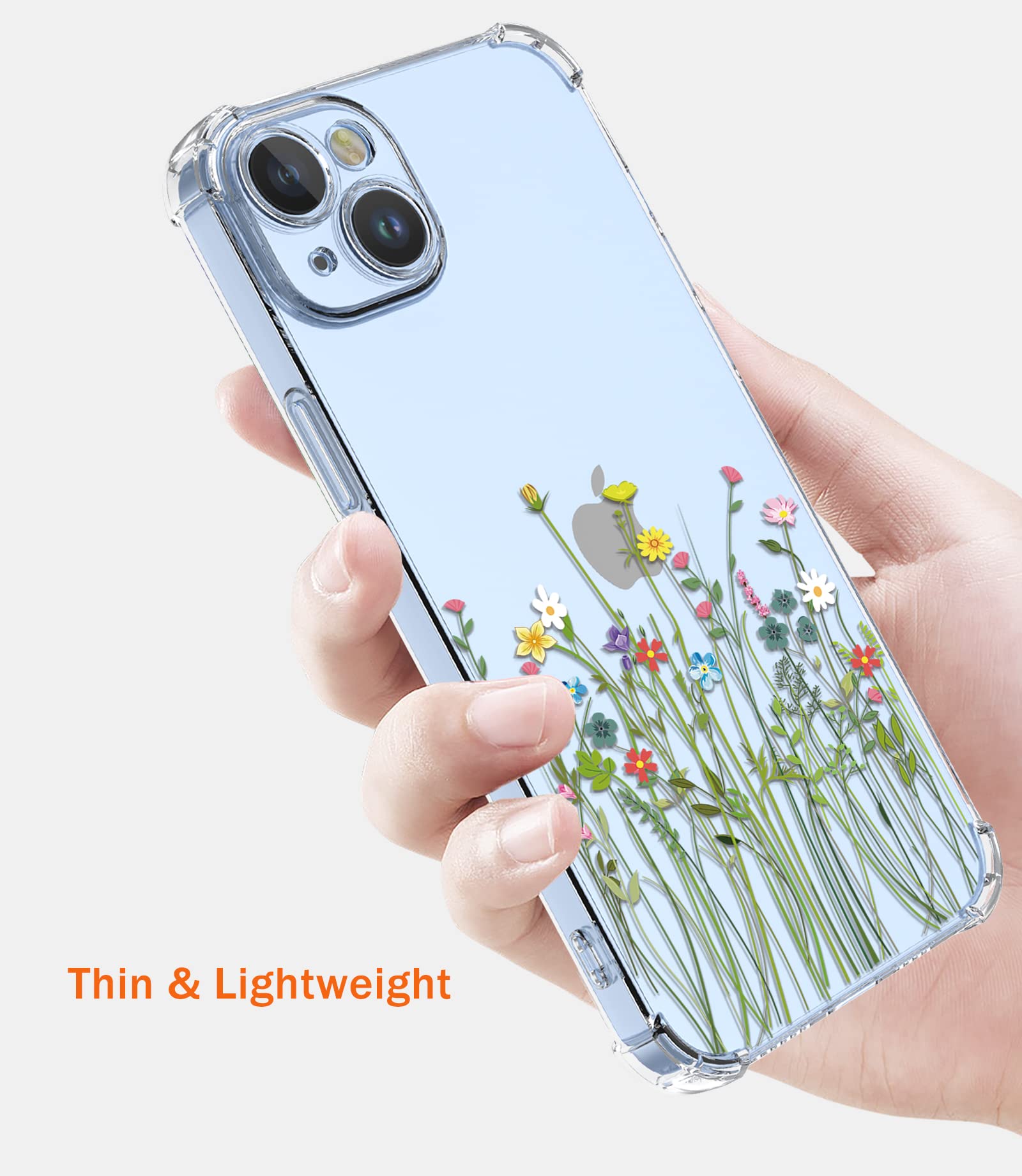 XINYEXIN Case for OPPO A74 5G / OPPO A54 5G, Painting Flower Pattern Clear Case Soft TPU Silicone Case Slim Shockproof Bumper Girl Women Phone Cover - Daisy.