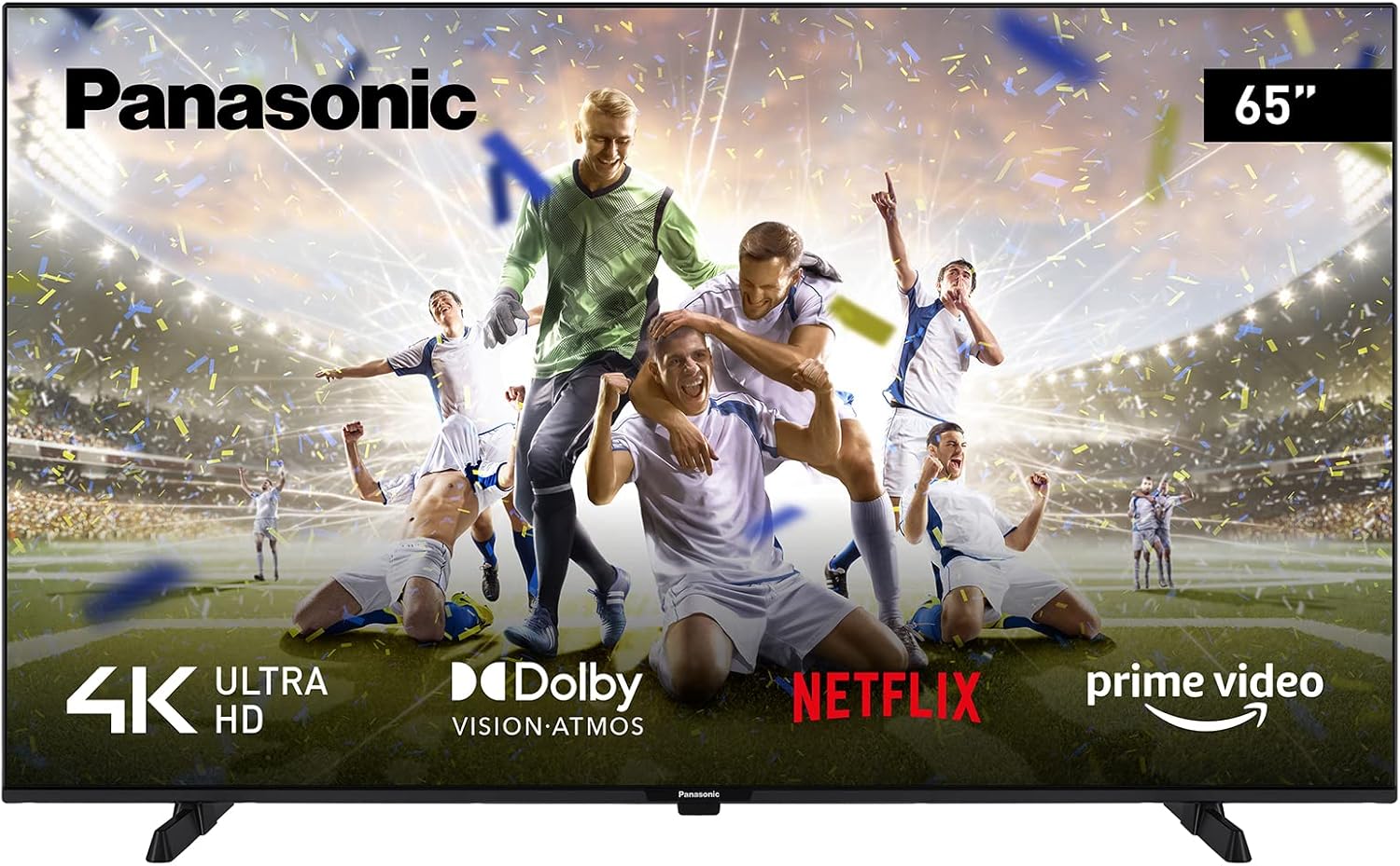 Panasonic TX-55MX610B, 55 Inch 4K Ultra HD LED Smart 2023 TV, High Dynamic Range (HDR), Linux TV, Dolby Atmos & Dolby Vision, Google Assistant, Amazon Alexa, 2 Feet Pedestal, Black