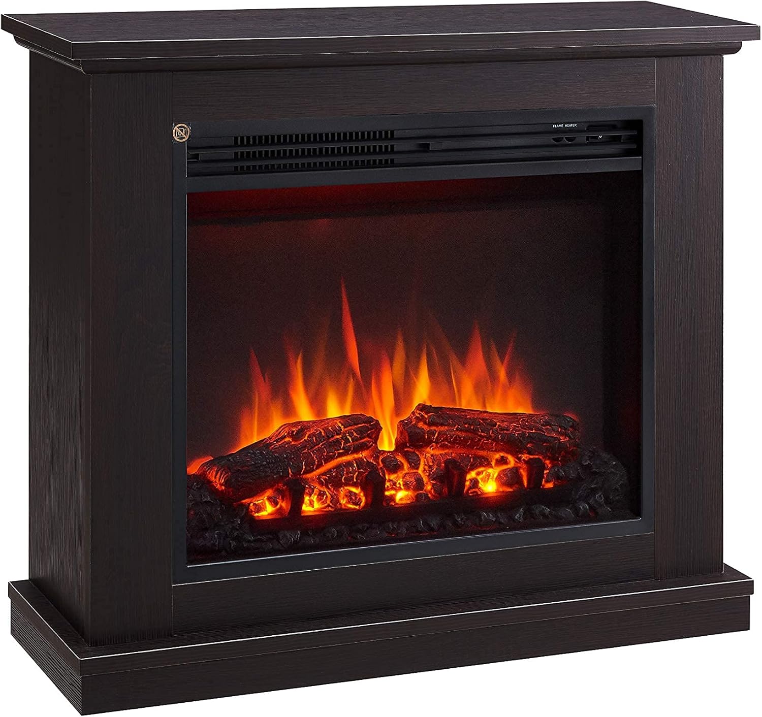 FLAMME Ashbourne Fireplace with 32" surround with 2kW Fireplace Heater Natural Oak Multiple Colours Available.