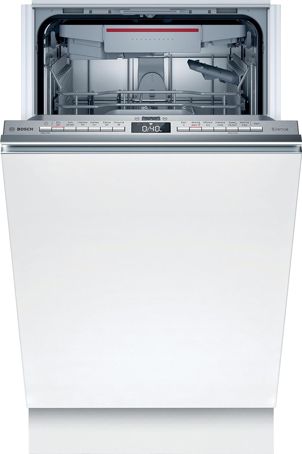 Bosch Home & Kitchen Appliances Bosch Series 4 SPV4EMX21G Dishwasher with 10 place sttings, EfficientDry, TimeLight, Favourite Function, Wifi enabled via Home Connect app, Integrated, 45 cm wide.