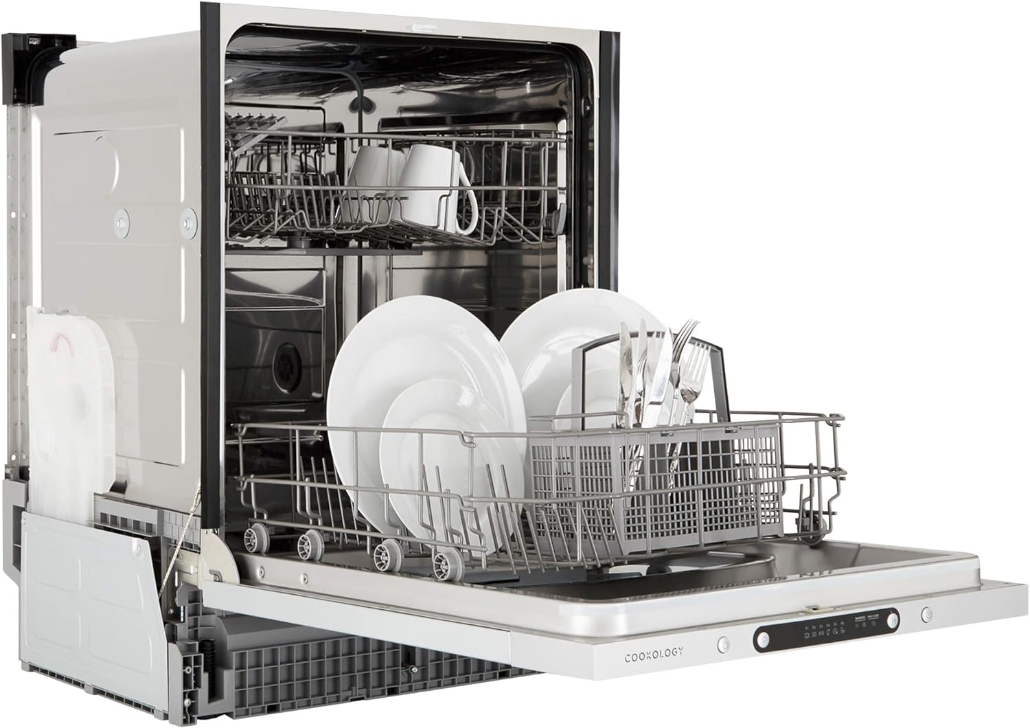 Cookology CBID601 Fully Integrated, Built-in Dishwasher | 60cm, 12 Place Setting.