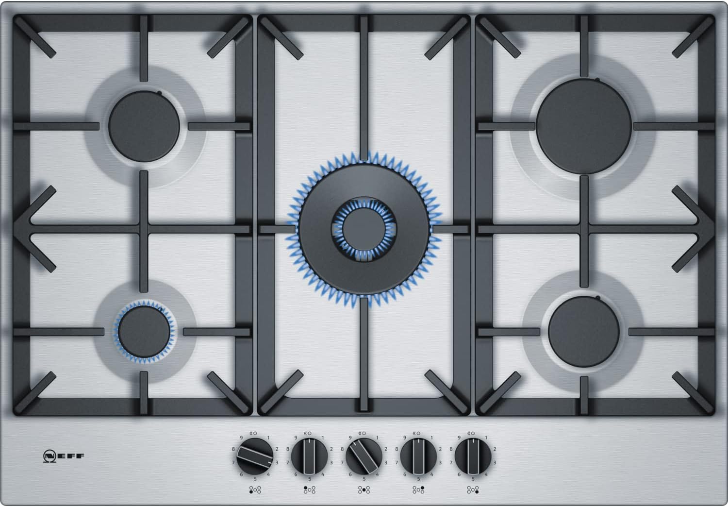 Neff N 70 Built-in Gas Hob Stainless Steel – Plate (Built-in, Built-in Gas Hob Stainless Steel Stainless Steel.