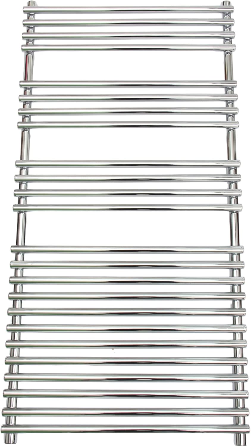 Jolie Max Heated Towel Radiator Rail. Central Heating Flat Ladder Towel Warmer. Chrome Finish. (500x800 Model 4).