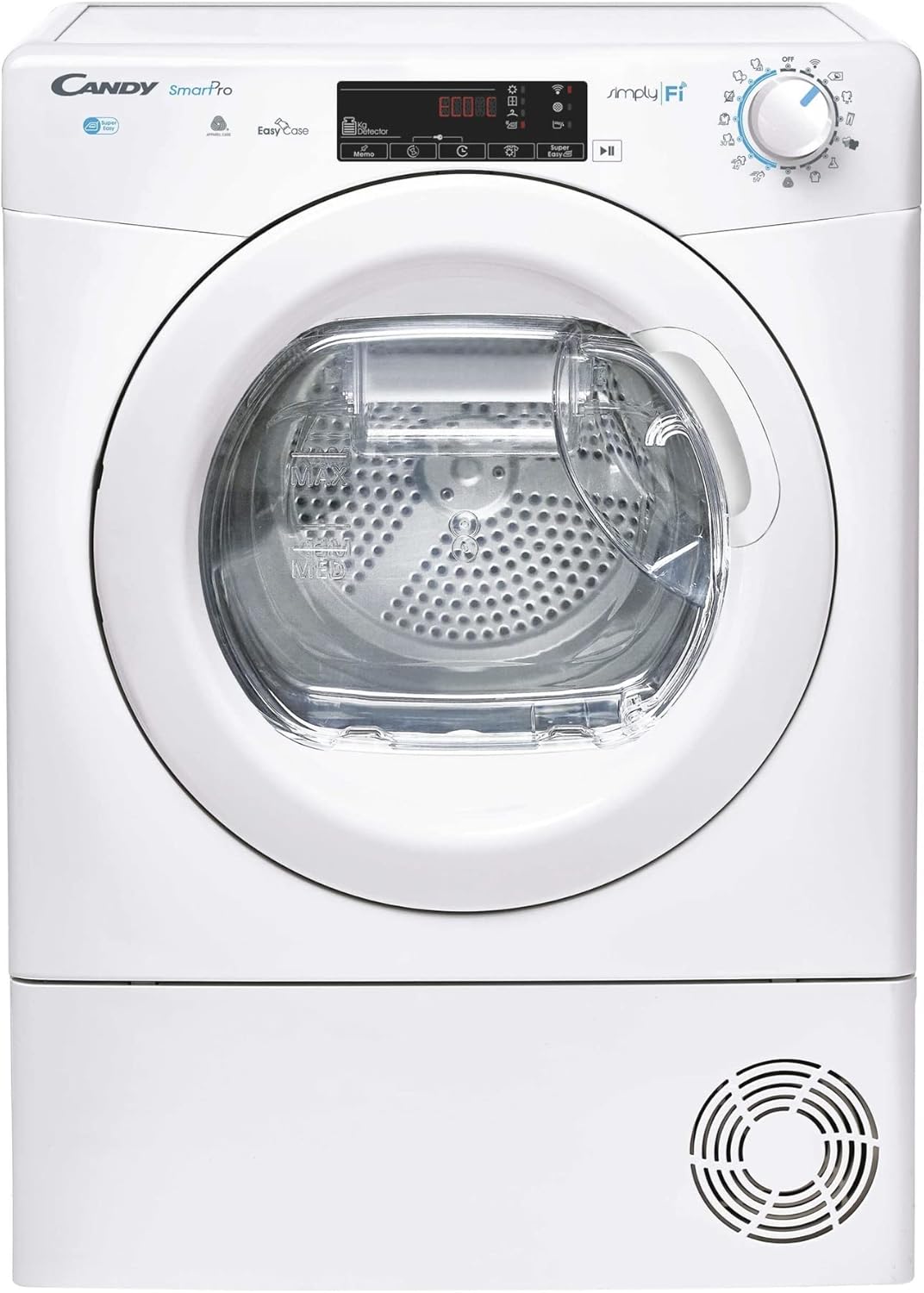 Cand CSOEH9A2TE 9KG Load A++ Heat Pump Condenser Freestanding White Tumble Dryer - 14 Programmes, 4 Drying Levels,.