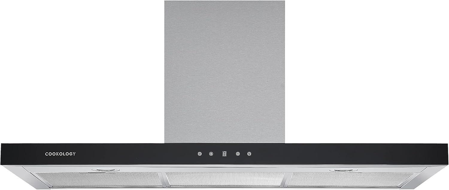 Cookology LINT1001SS Stainless Steel Linear 100cm Chimney Cooker Hood & Filters