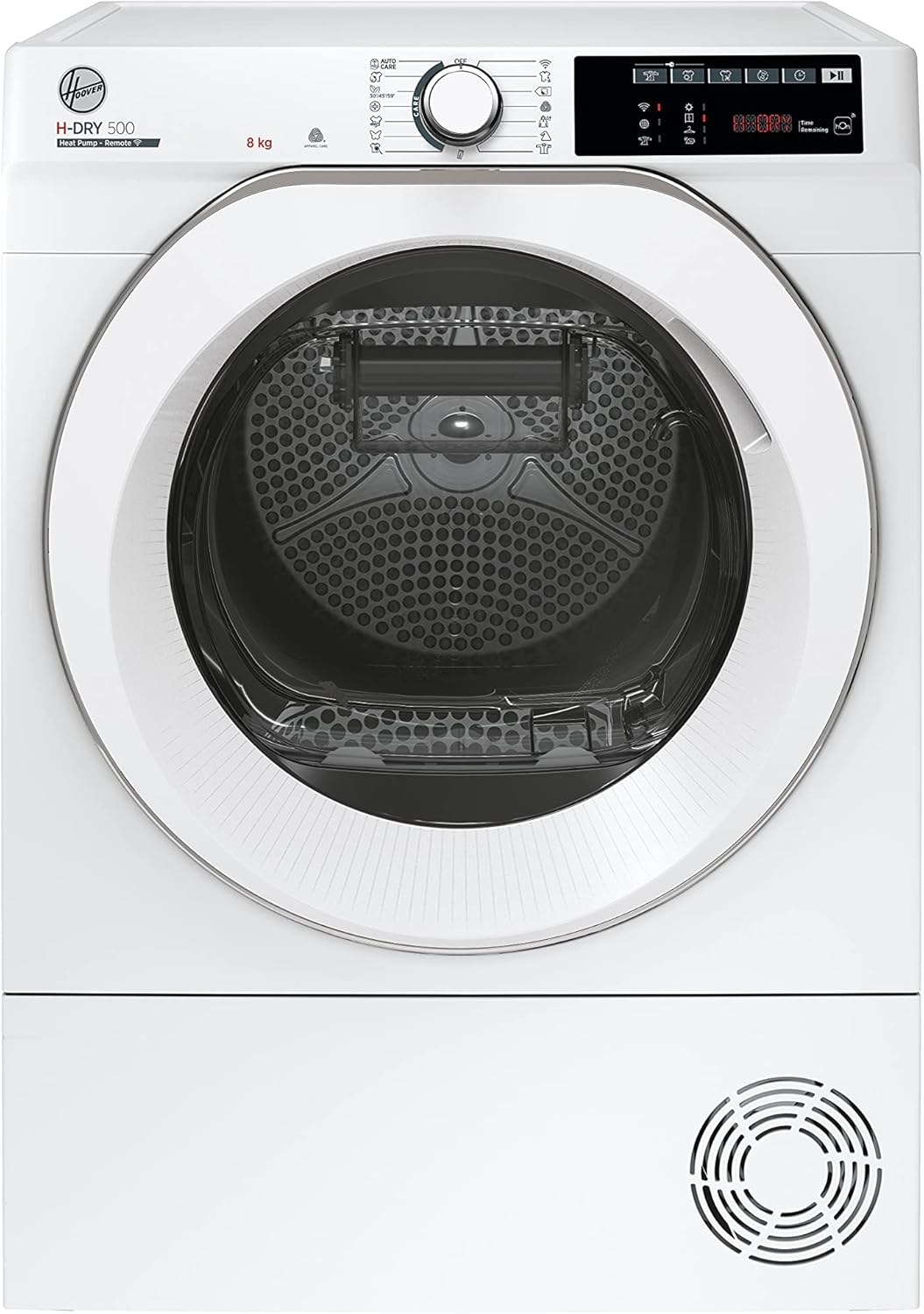 Hoover H-Dry 500 NDEH8A2TCE Freestanding Heat Pump Tumble Dryer, WiFi Connectivity, A++, 8 kg Load, White.