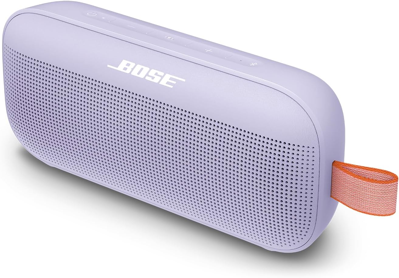 Bose SoundLink Flex Bluetooth Portable Speaker, Wireless Waterproof Speaker for Outdoor Travel—White.