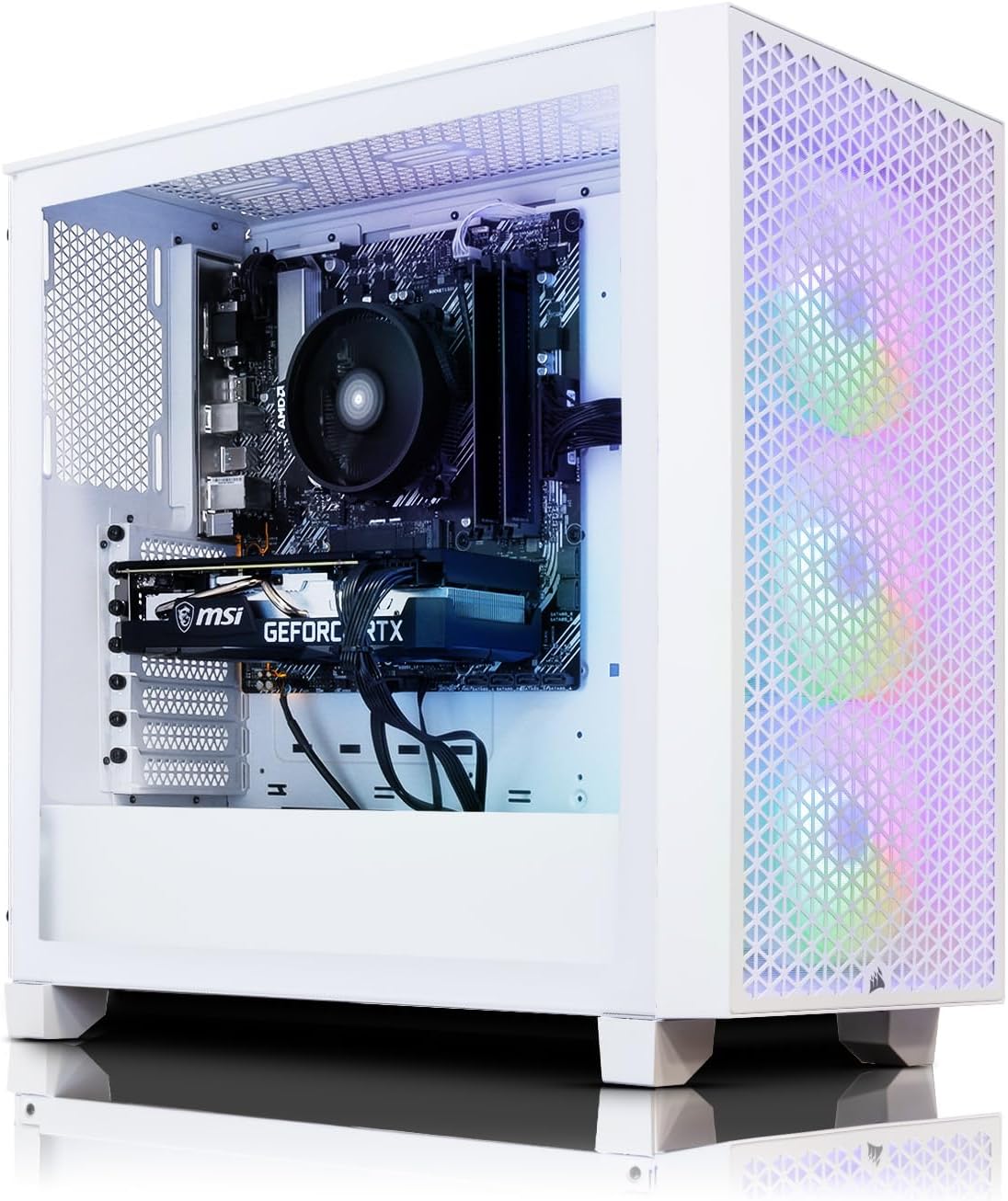 ADMI Gaming PC: Ryzen 5500 - RTX 4060 Ti 8GB - 16GB 3200MHz - 1TB NVME - 3000D White RGB Case - WIFI - Windows 11.