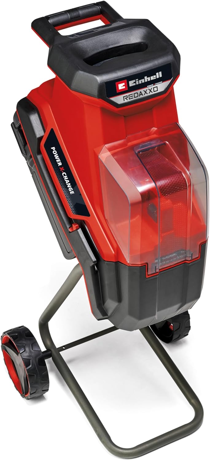 Einhell Power X-Change Cordless Garden Shredder - 3 Reversible Steel Blades, 25mm Branch Capacity, Large 55L Collection Sack - REDAXXO 36/25 Battery Powered Mulcher for Leaves and Branches         Import  Single ASIN  Import  Multiple ASIN    ×Product cus.