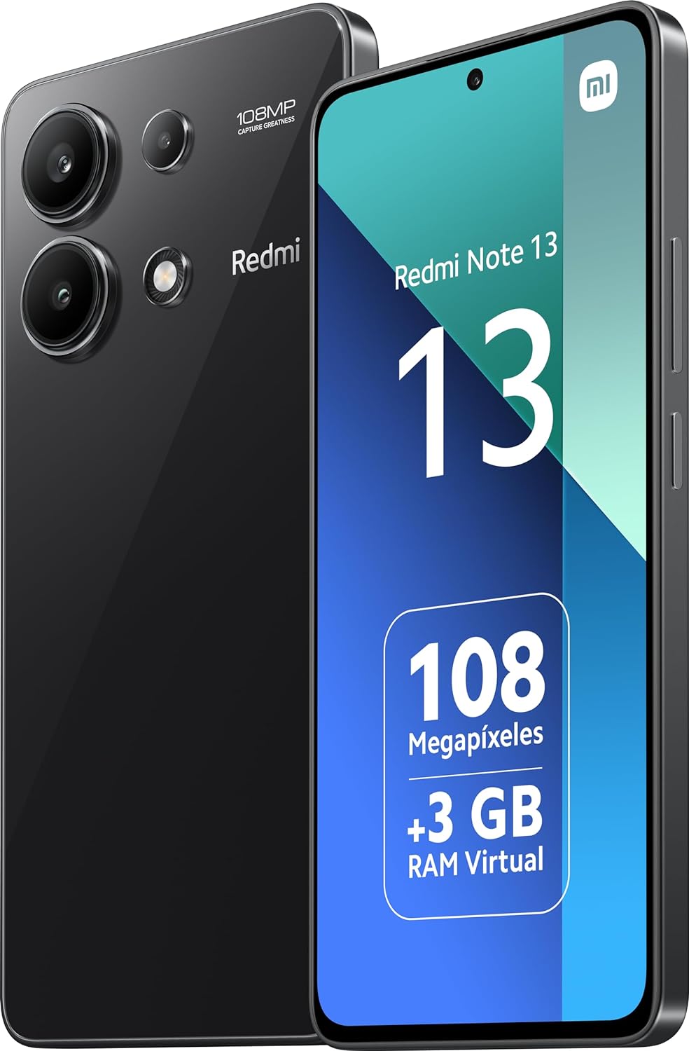 Xiaomi Redmi Note 13 8+256GB - Unlocked for All Carriers - Black (UK Version + 2 Years Warranty).