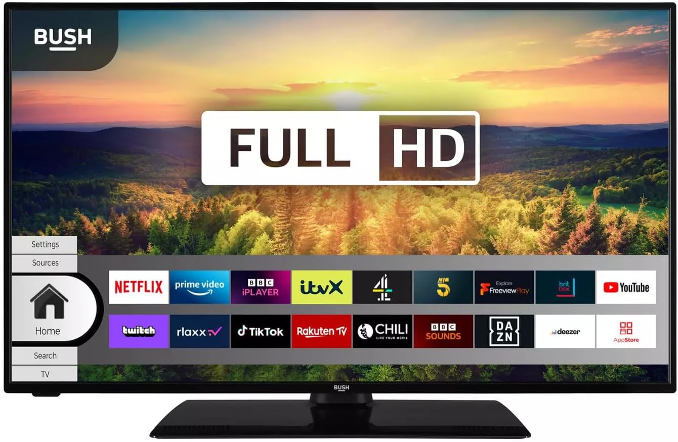 Bush 40 Inch Smart FHD HDR LED Freeview TV.