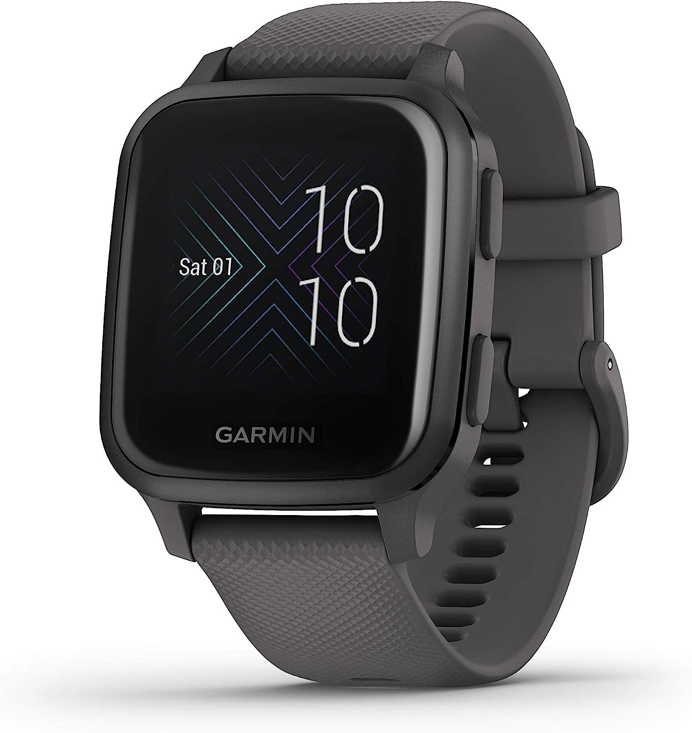 Garmin [ Renewed ] Venu Sq, GPS Smartwatch with All-day Health Monitoring and Fitness Features, Built-in Sports Apps and More, Up to 6 days battery life, Shadow Grey (Renewed).