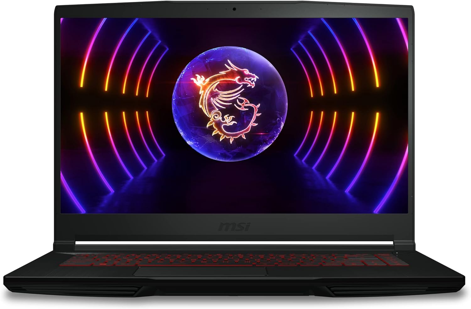 MSI Thin GF63 Gaming laptop (12VF-294UK), Intel Core i7-12650H, 15.6" FHD 144Hz Panel, NVIDIA GeForce RTX 4060 GDDR6, 8GB*2 DDR4, 512GB NVMe PCIe SSD, Windows 11 - Black.