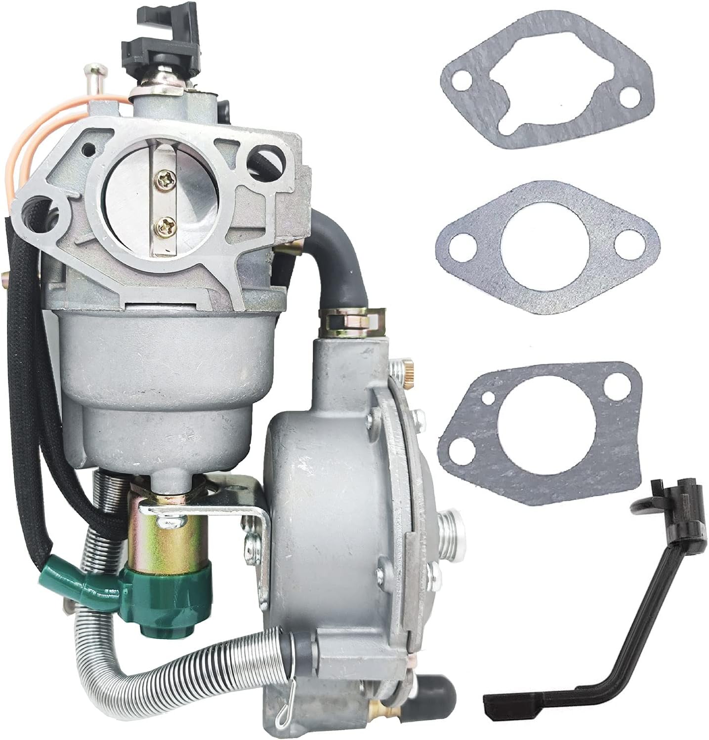 Hippotech Generator Dual Fuel Carburetor LPG NG Conversion kit 4.5-5.5KW for Honda GX390 188F Manual Choke.