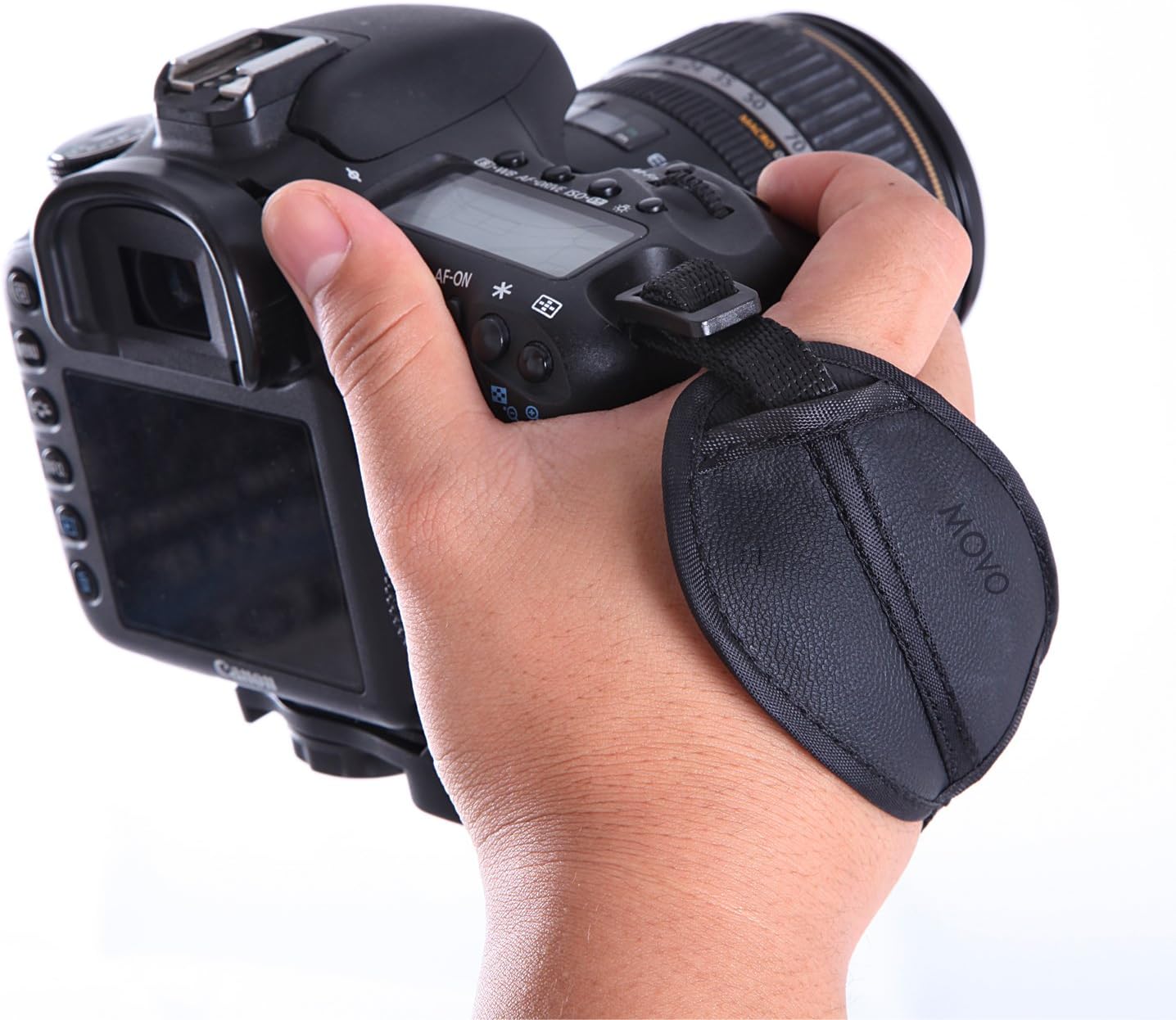 Movo Photo HSG-4 SecureMe Padded Grip Strap for DSLR Cameras - Prevents droppage and stabilizes video.