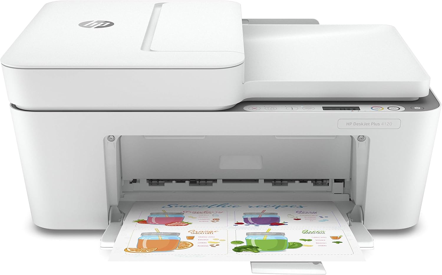 HP DeskJet Plus 4120 All-in-One Printer with Wireless Printing, Instant Ink with 3 Months Trial, White.