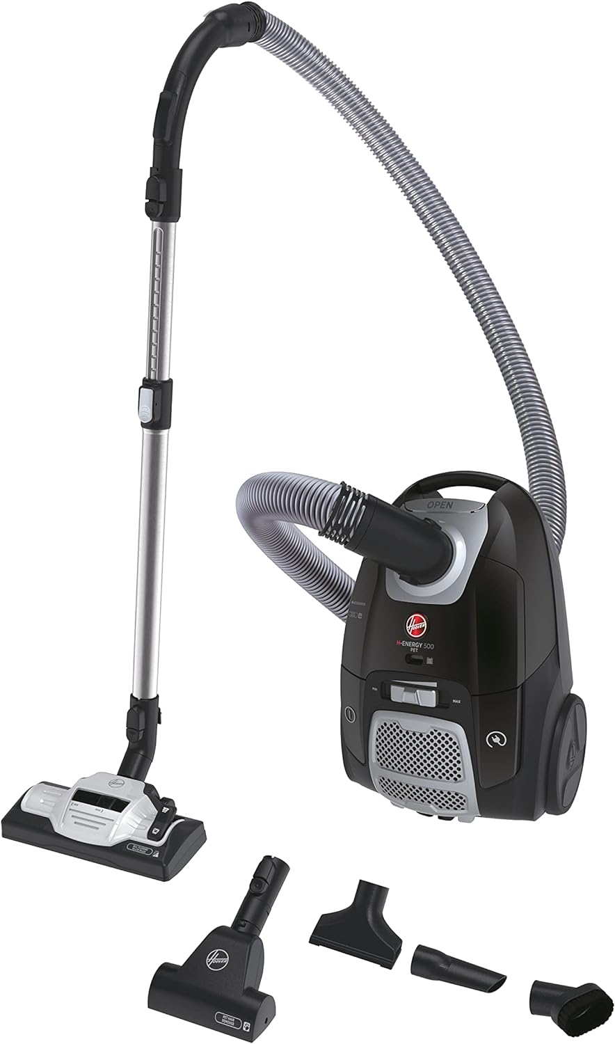 Hoover Bagged Cylinder Pet Vacuum Cleaner - H-ENERGY 500.