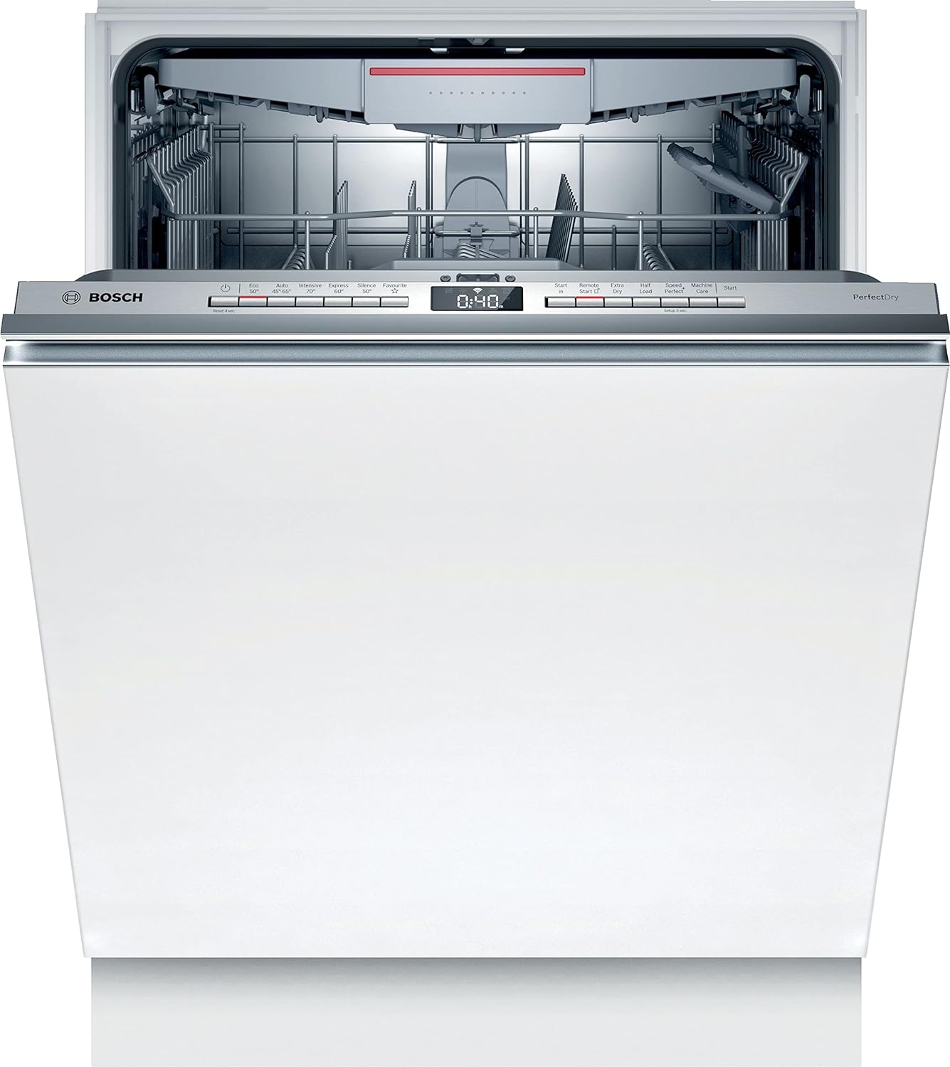 Bosch Home & Kitchen Appliances Bosch Series 6 SMV6ZCX01G Dishwasher with 14 place settings, PerfectDry, TimeLight, Wifi enabled via Home Connect, Integrated, 60 cm wide.