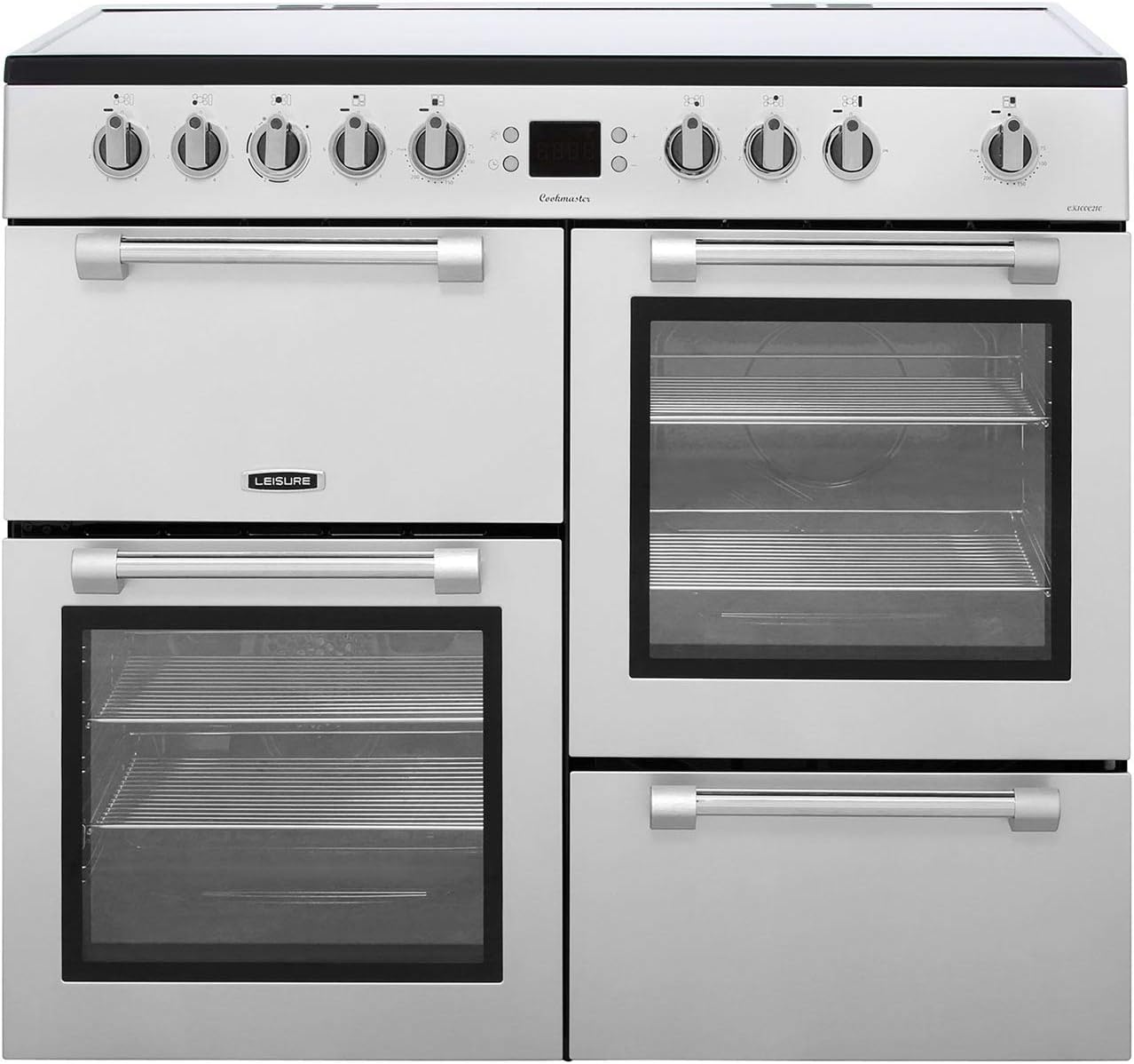 Leisure CK100C210S Cookmaster 100cm Electric Range Cooker - Silver.