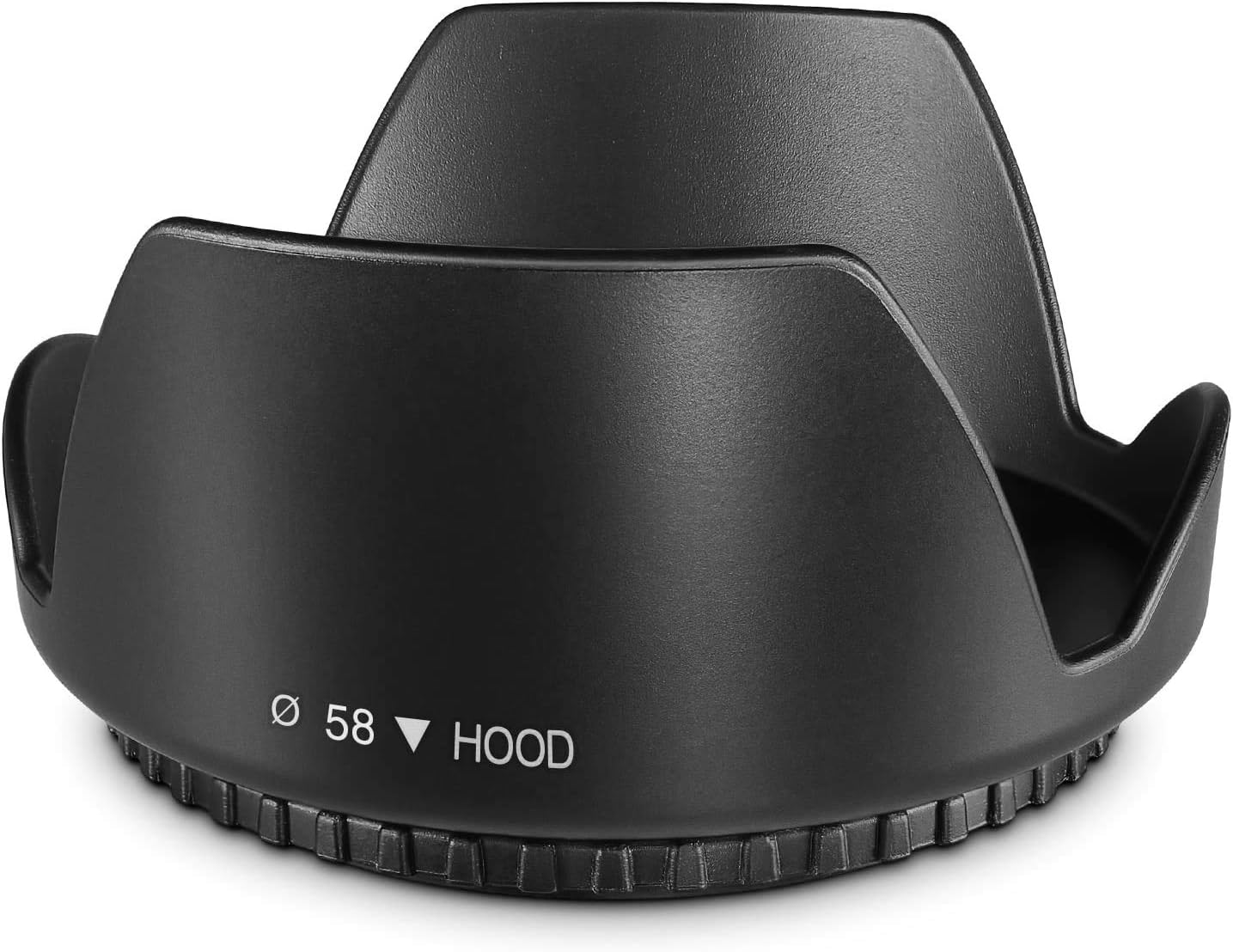 Komet 58MM Tulip Flower Lens Hood Compatible for Canon EOS 4000D 3000D 2000D 90D 80D 77D 250D 1500D 1300D DSLR Cameras with EF-S 18-55mm.