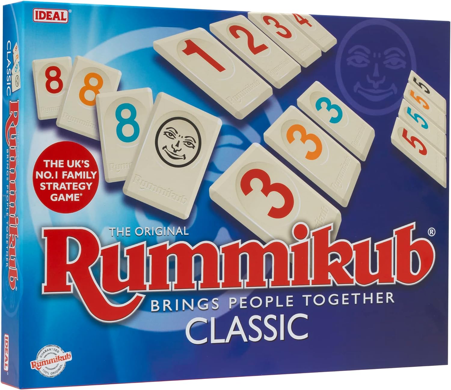 IDEAL | Rummikub Classic game: Brings people together | Family Strategy Games | For 2-4 Players | Ages 7+.