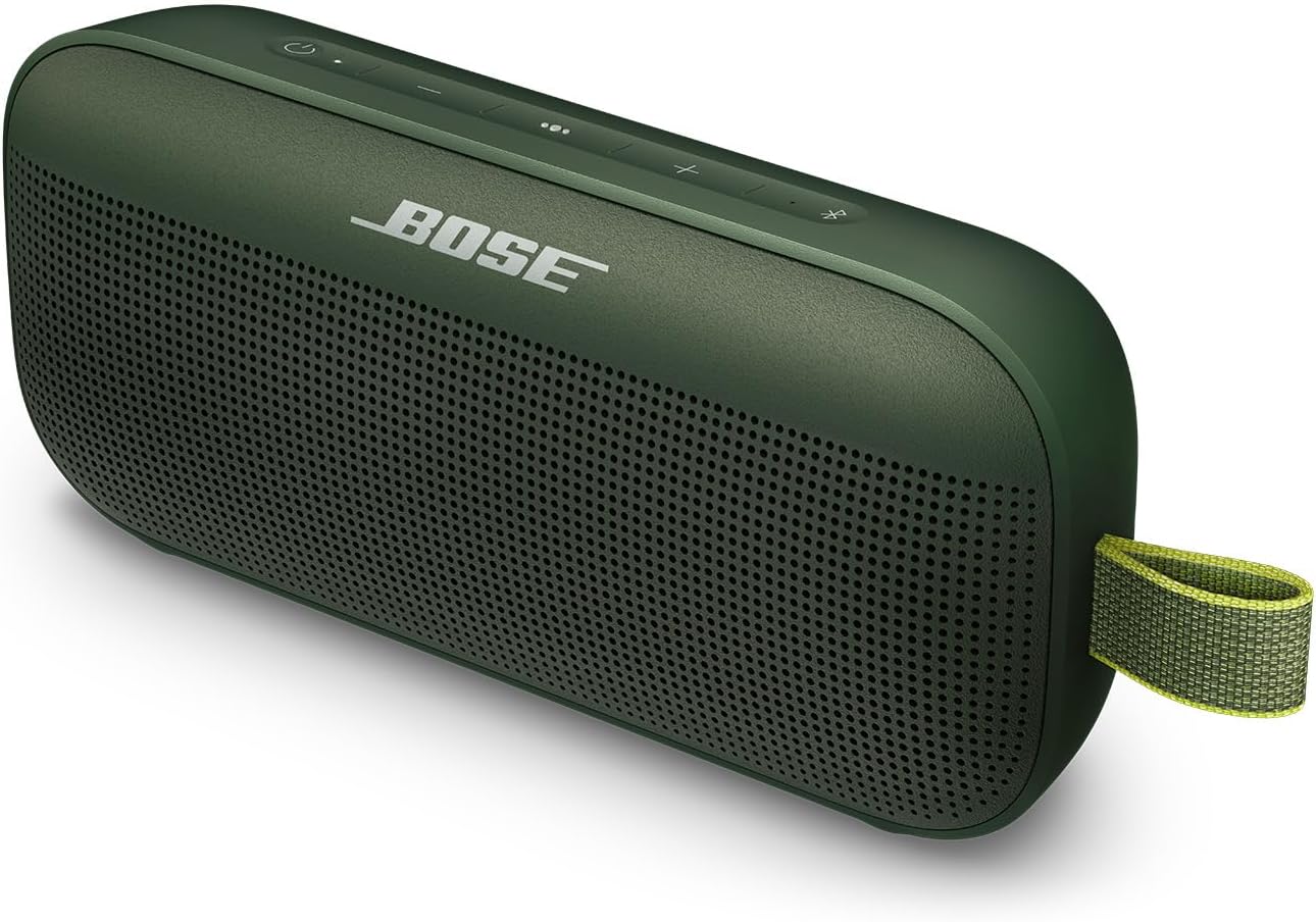 Bose SoundLink Flex Bluetooth Portable Speaker, Wireless Waterproof Speaker for Outdoor Travel—White.