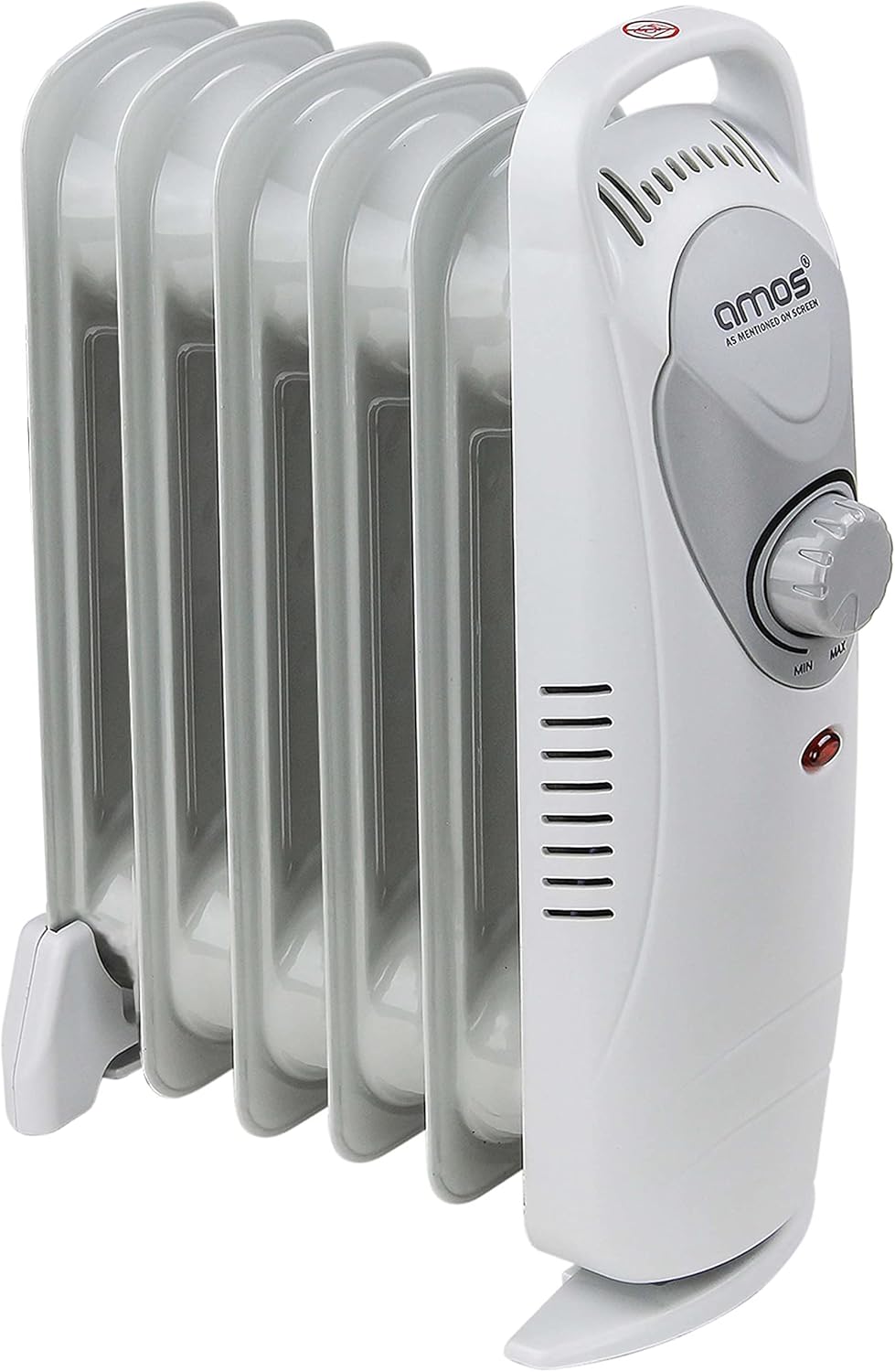 AMOS 3000W Electric Oil Filled Radiator Heater 3kw 13-Fin Portable Thermostat Heating Appliance with 3 Heat Settings, Safety Shut Off, and Power Indicator Ligh.