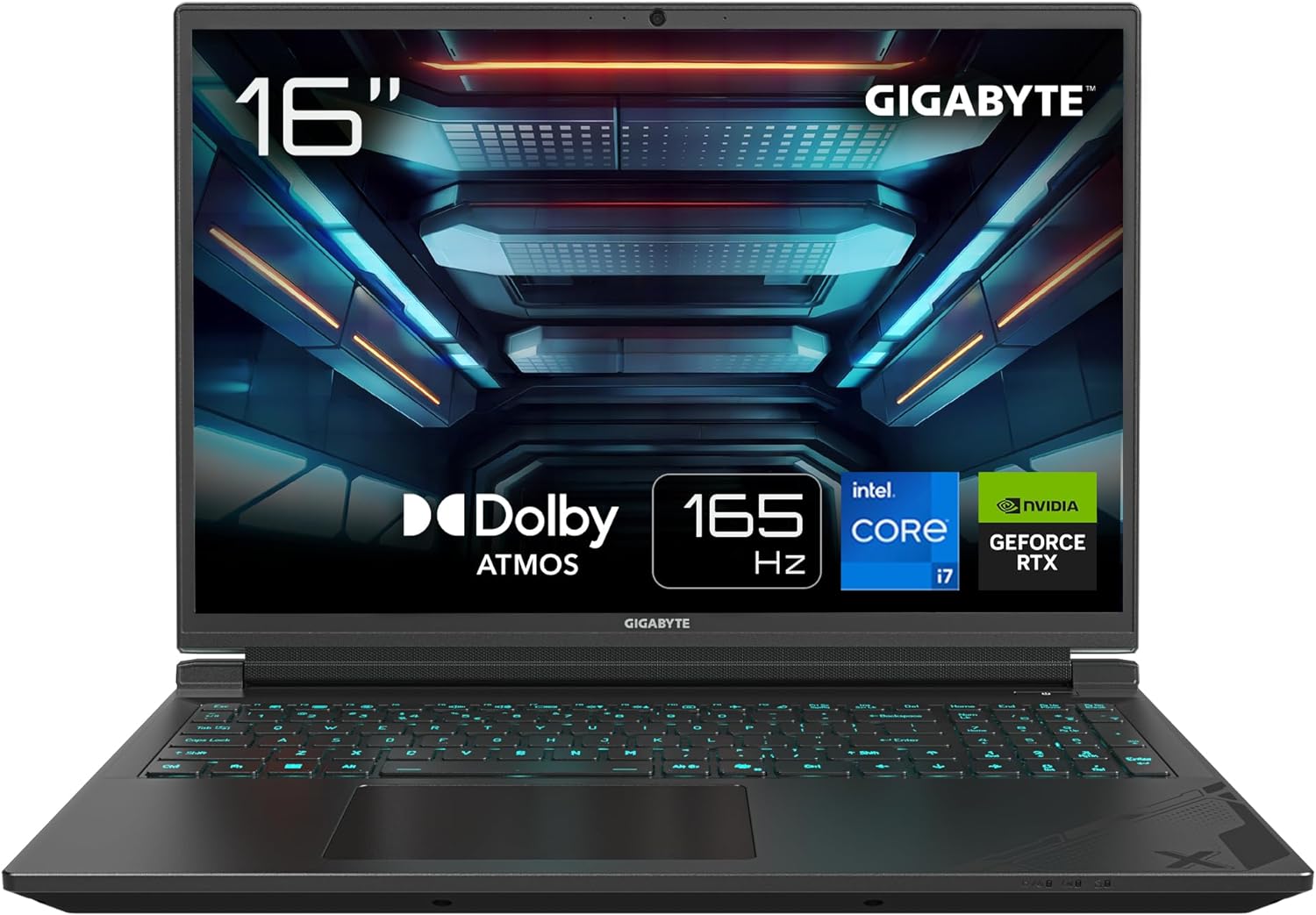 Gigabyte G6X 9KG 2024 Gaming Laptop- 16 Inch, 165Hz FHD, Intel Core i7-13650HX, RTX 4060 GPU, 16GB DDR5 4800MHz, 1x 1TB Gen4 SDD, Windows 11 Home, 2 Year Warranty, Dolby Atmos, G6X 9KG-43UK854SH.