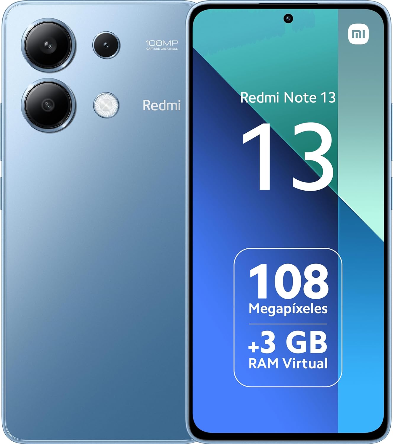 Xiaomi Redmi Note 13 6+128GB Ice Blue UK Version 2 Years Warranty.