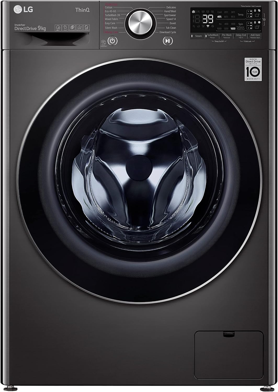 LG V9 F6V909BTSA EZDispense 9kg Freestanding Washing Machine.