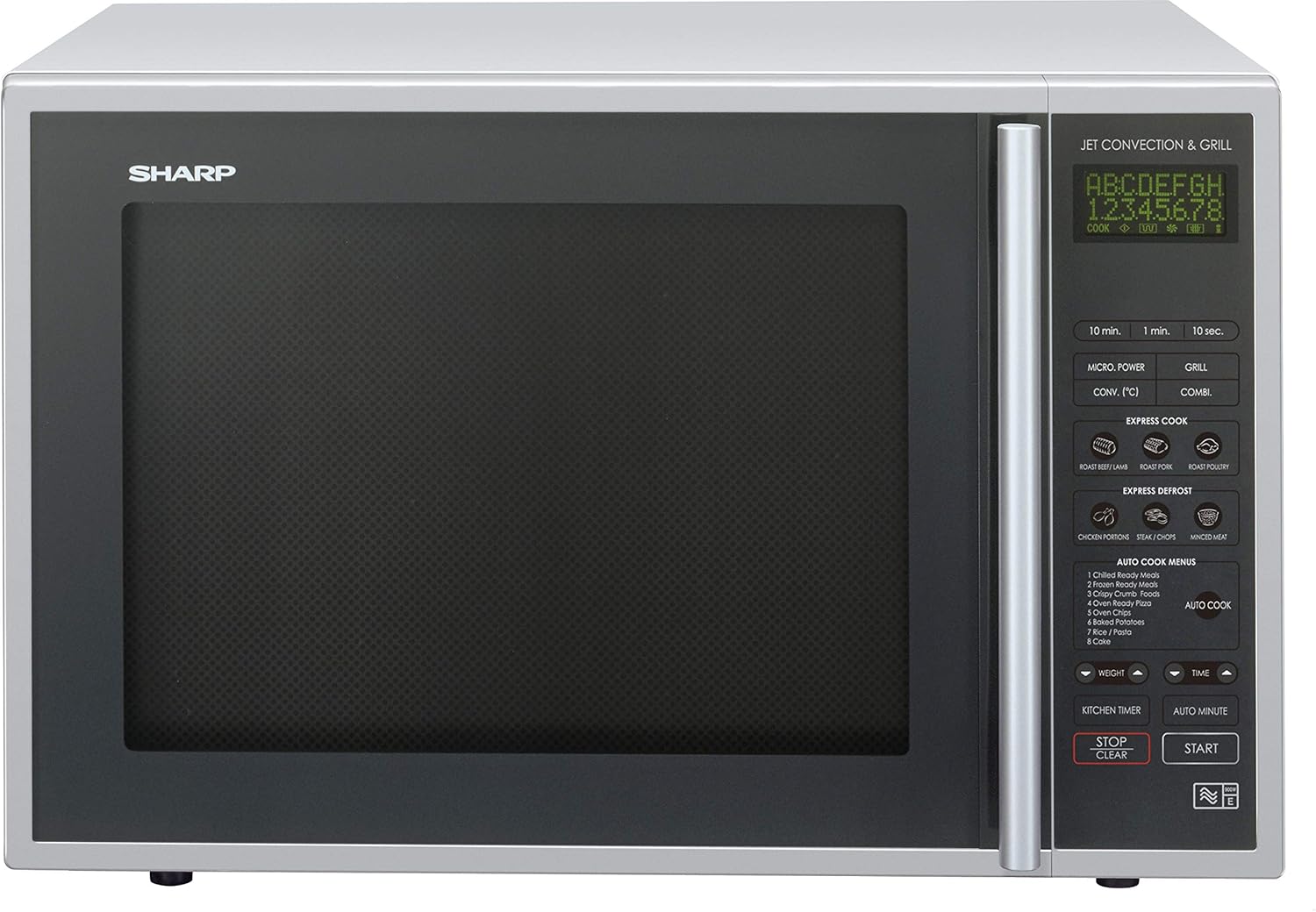 Sharp R959SLMAA Combination Microwave Oven, 40 Litre capacity, 900W, Silver.