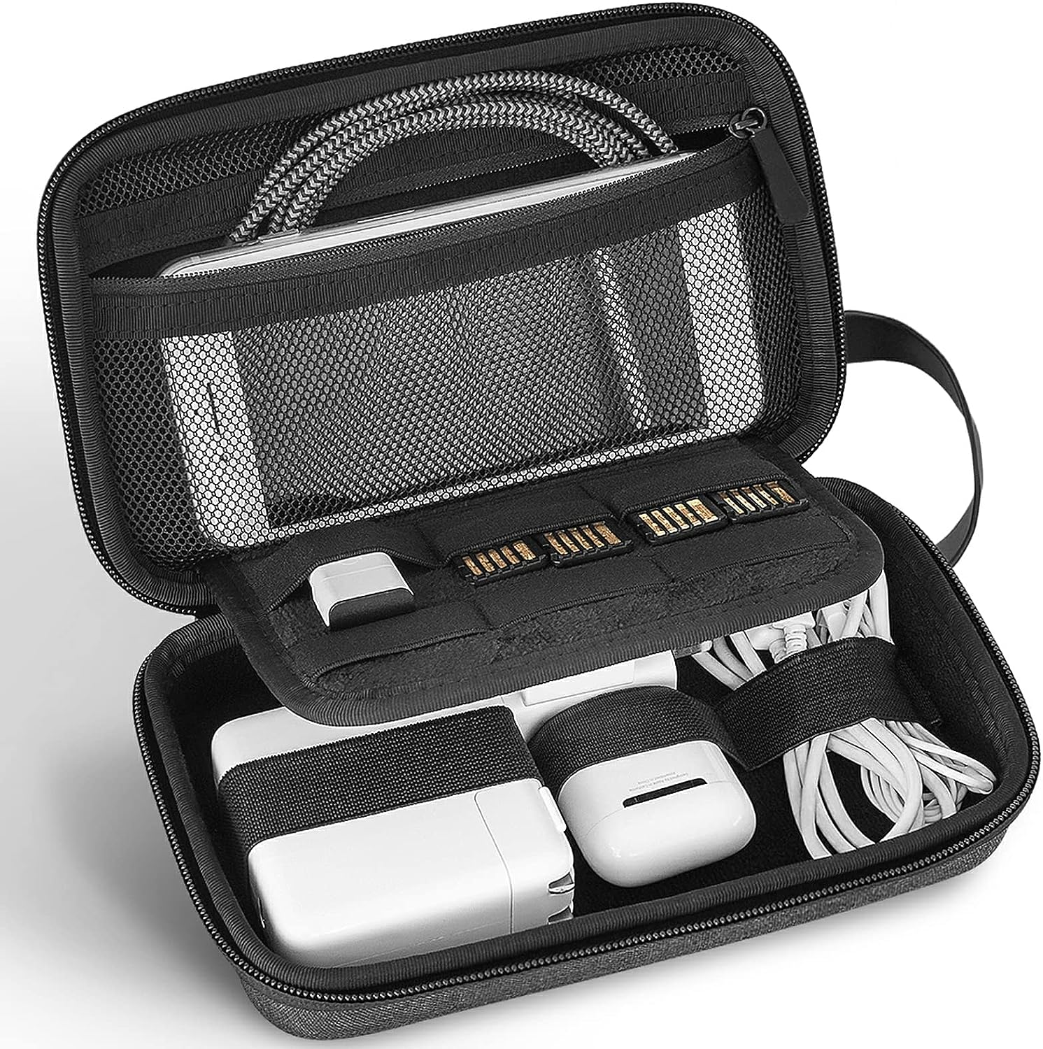 JETech Travel Accessories Organiser Case, Portable Electronic Pouch Gadget Bag for MacBook Power Adapter Chargers, Cables, Power Bank, Mouse, Stylus Pen, Earphone, SD Card, USB Flash Drive.