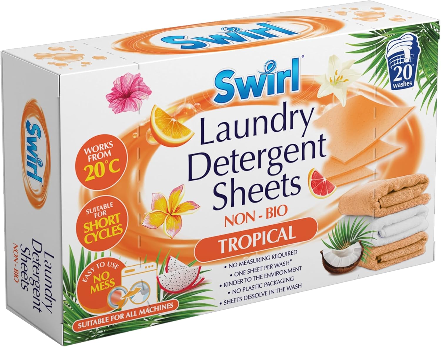 5pk Dry Cleaner Cloth & Stain Remover - Laundry Tumble Dryer Sheets - Dry Cleaner Cloths - Detergent Sheets -Fresh Fragrance.