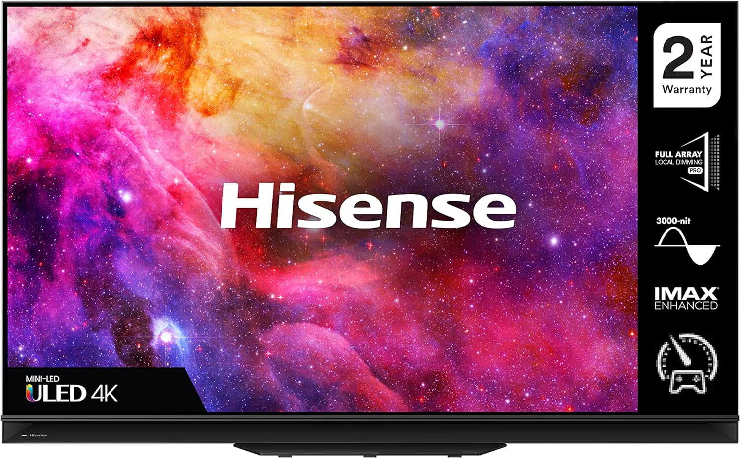 HISENSE 75U9GQTUK Min-LED Series 75-inch 2000-nit 4K UHD Dolby Vision HDR Smart TV with DTS Virtual X, YouTube, Freeview Play and IMAX Enhanced, TUV Certificated (2021 NEW), Operating System VIDAA.