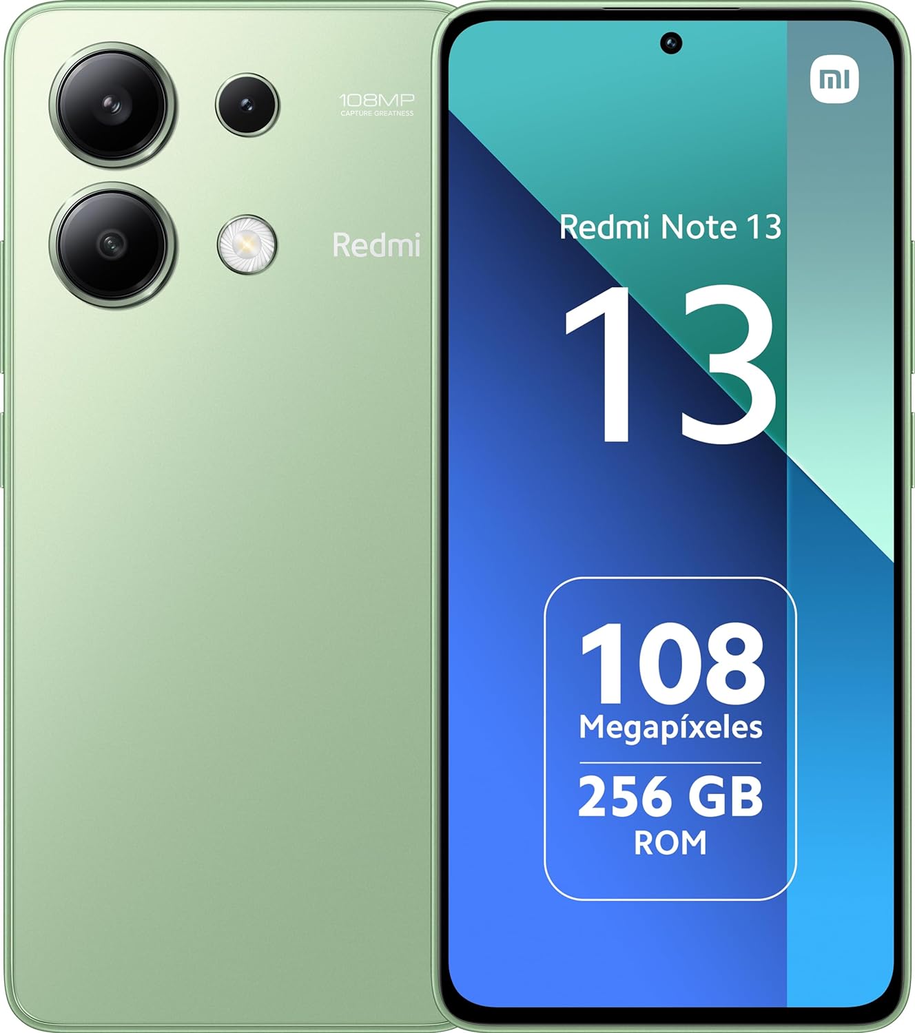 xiaomi Redmi Note 13 8+256GB SIM Free - Mint Green (UK Version 2 Years Warranty).