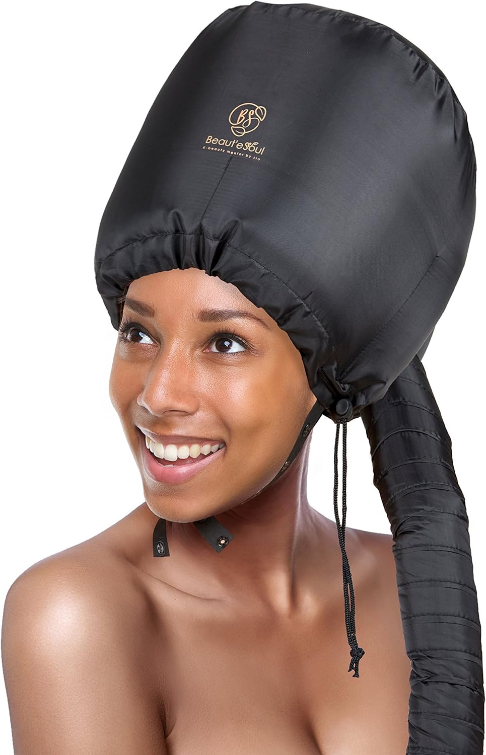 BEAUT'E SEOUL Bonnet Hood Hair Dryer, Drying Cap Hair Steamer, Adjustable Hooded Bonnet for Hand Held Hair Dryer Cap Drying Styling Curling Deep Conditioning - Fits All Head & Hair Sizes.