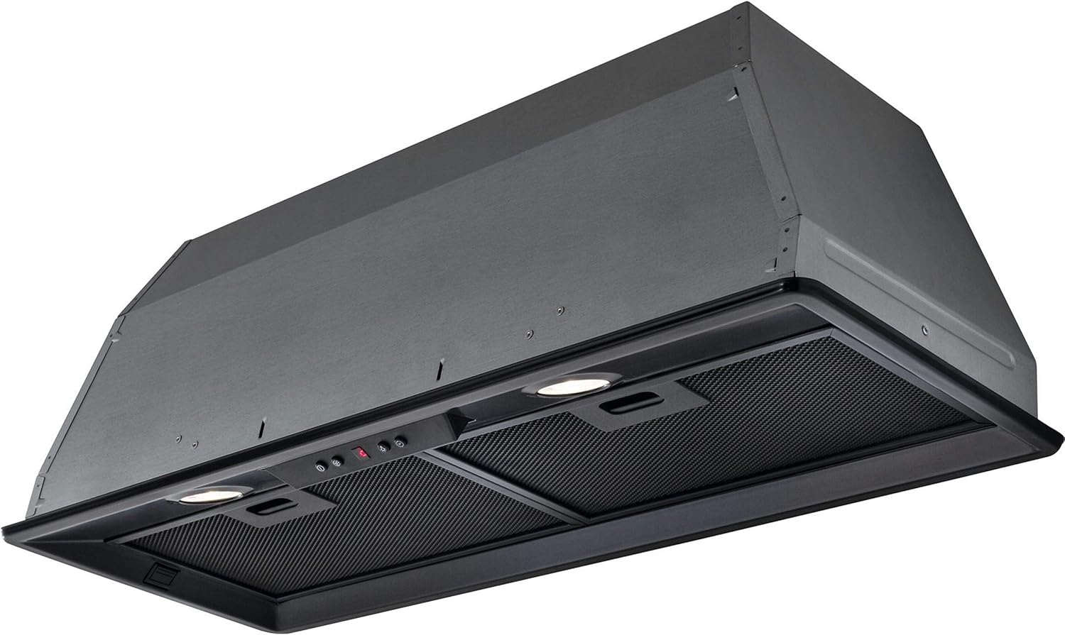 Elica ELB-LUX-BLK-80 70 cm Canopy Cooker Hood - Black - For Ducted/Recirculating Ventilation.