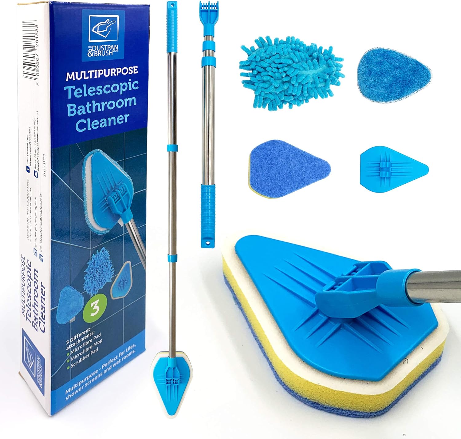 Bathroom Tile Cleaner Telescopic Shower Mop Extendable Bath Cleaning Scrubber Tool (New Telescopic Bathroom Cleaning Kit)         Import  Single ASIN  Import  Multiple ASIN    ×Product customization        General   Description   Gallery   Reviews Variati.