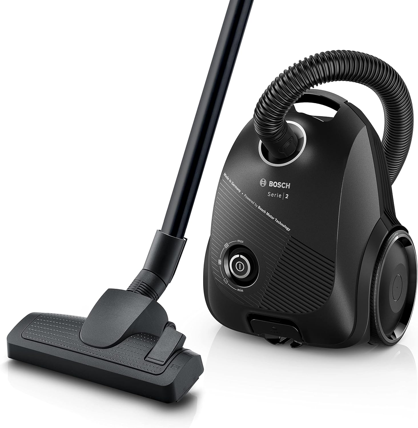 Bosch Serie 2 BGBS2BA1GB ProEco 600W, 3kg, Bagged Cylinder Vacuum Cleaner - Black.