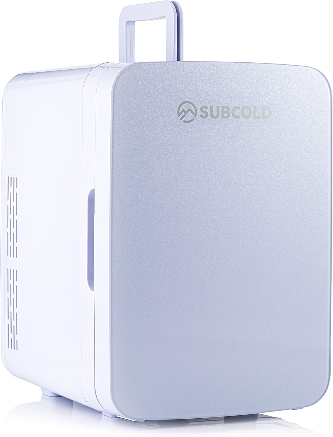 Subcold Ultra 10 Mini Fridge Cooler & Warmer | 3rd Gen | 10L capacity | Compact, Portable and Quiet | AC+DC Power Compatability (White).