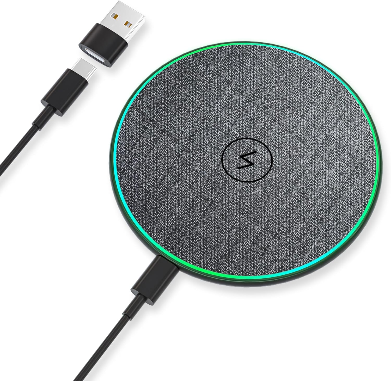 Wireless Charger, 15W Fast Charge Wireless iPhone Charger Wireless Charging Pad for iPhone 15/14/13/12/11 Pro Max/XS/XR/SE, Wireless Phone Charger for Samsung Galaxy S24/S23/S22/S21/S20 FE, HUAWEI P40.