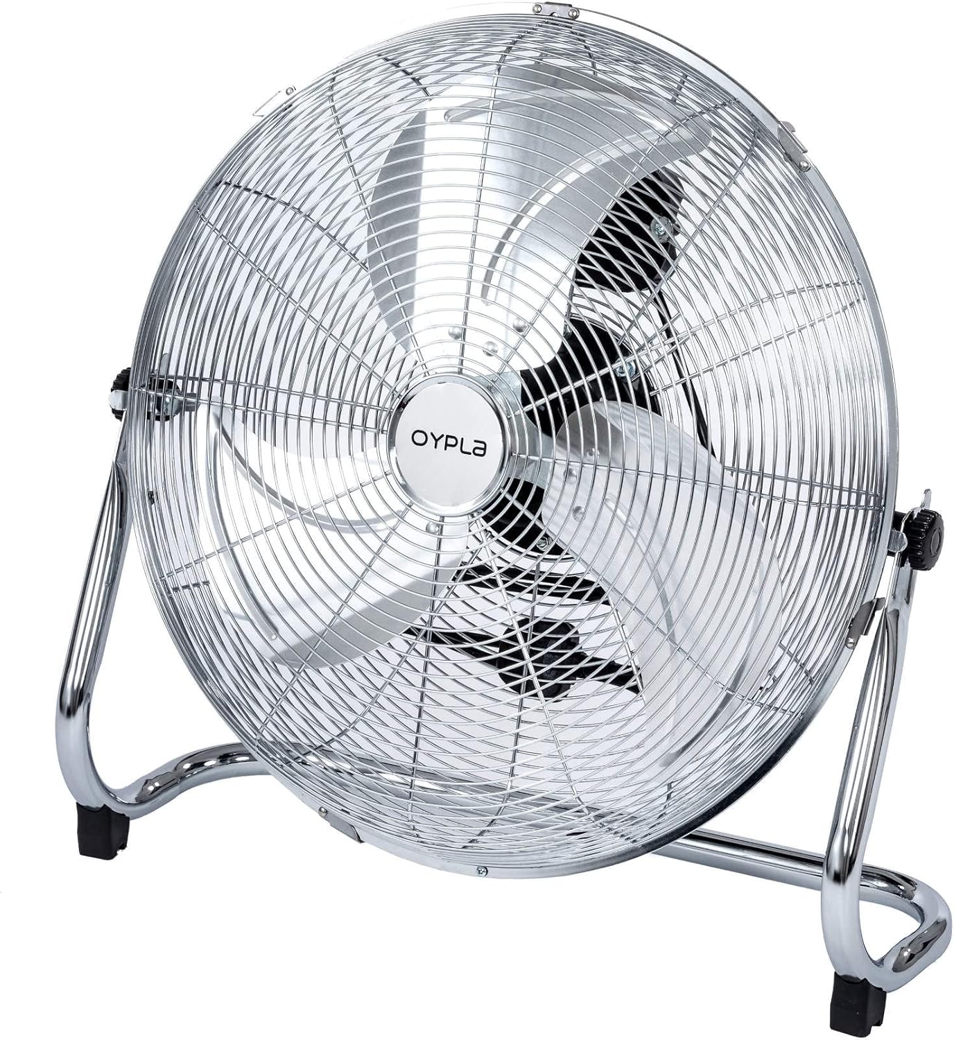 Oypla Electrical 18" Chrome 3 Speed Free Standing Gym Fan.