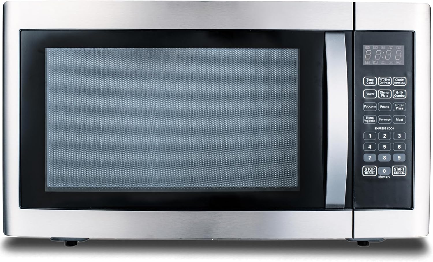 Smad 42L Combination Microwave Oven, Microwave with Grill 1200-1400W, 1100W Microwave Oven with Turntable and Baking Plate, 11 Power Levels, 9 Auto Menus, Defrost Function, Easy Clean, Children Lock.