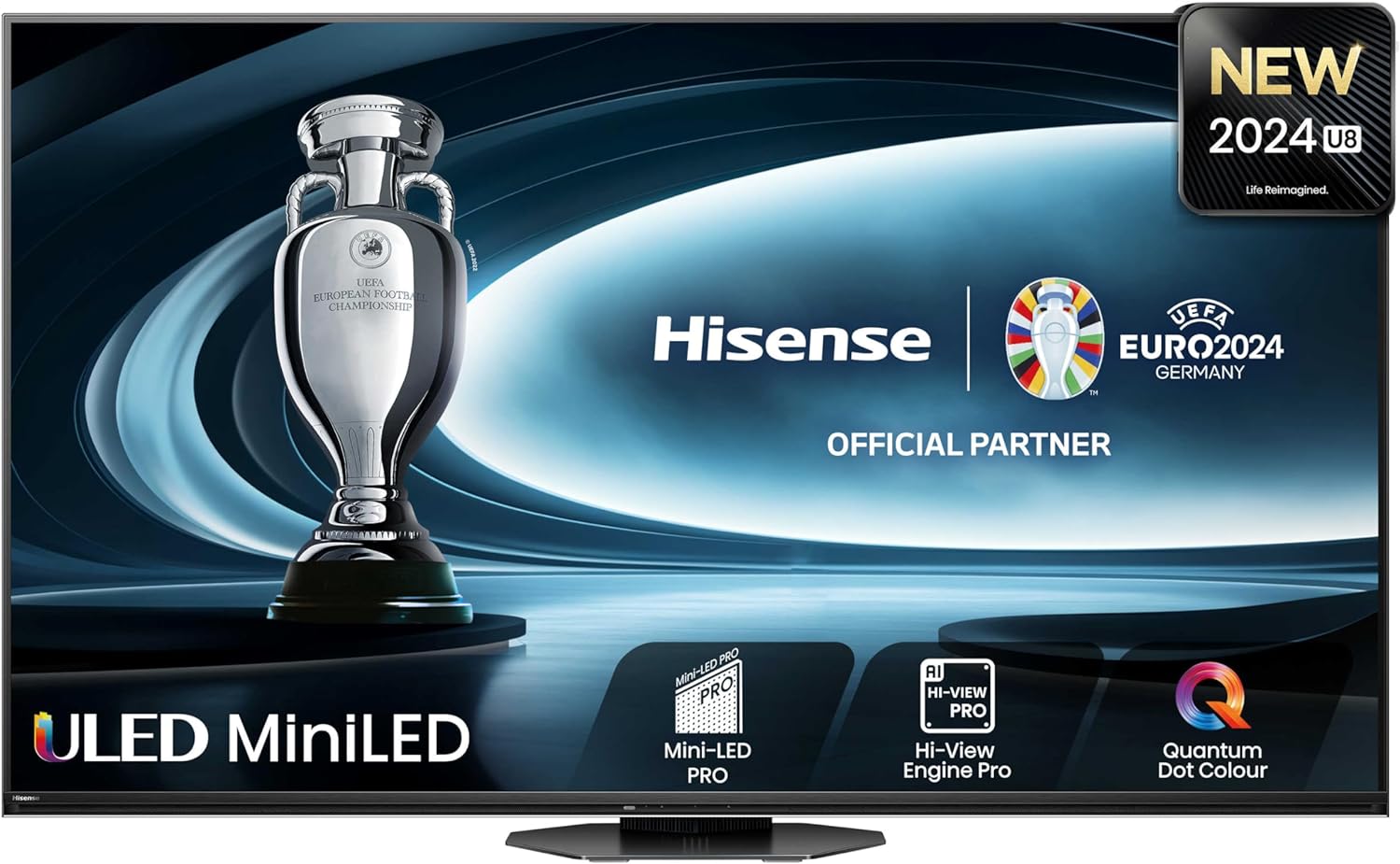 HISENSE 100 Inch 144Hz ULED 4K Mini-LED Smart TV 100U7KQTUK - 144Hz VRR, HDMI 2.1, Quantum Dot Colour, Dolby Vision IQ, VIDAA Smart TV, and Youtube, Freeview Play, Netflix and Disney+ (2023 New Model)         Import  Single ASIN  Import  Multiple ASIN.