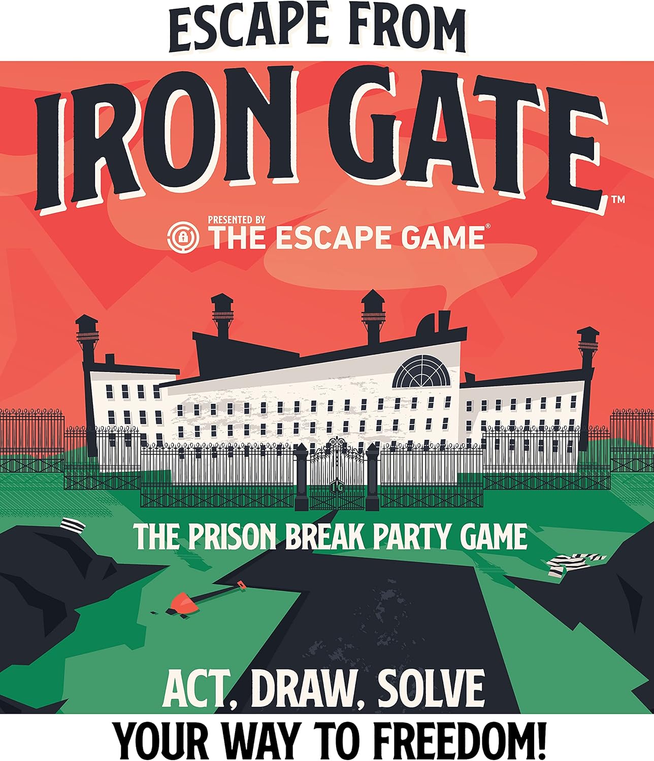 Goliath Games The Escape Game: Escape from Iron Gate Family Games | For ages 13+ | For 3-8 players.