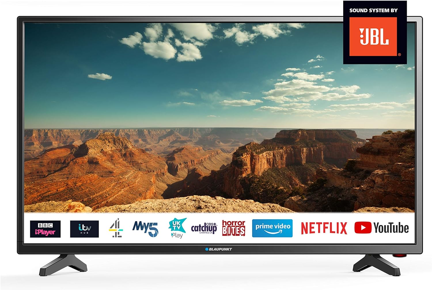 Blaupunkt 720p BLA-32/138Q-GB-11B4-EGPF-UK 32 Inch HD Ready Smart LED TV with Freeview Play, 3 x HDMI, USB Record.