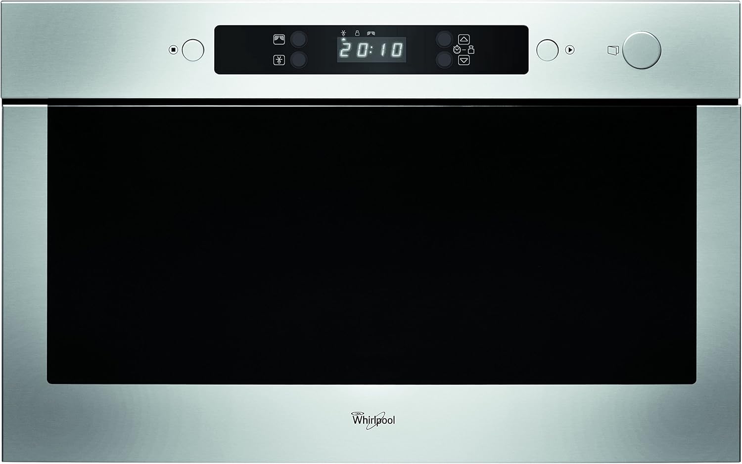 Whirlpool AMW423IX Built-In Microwave, steam cooking, fast defrost, child lock, 22L, 750W, Stainless Steel.