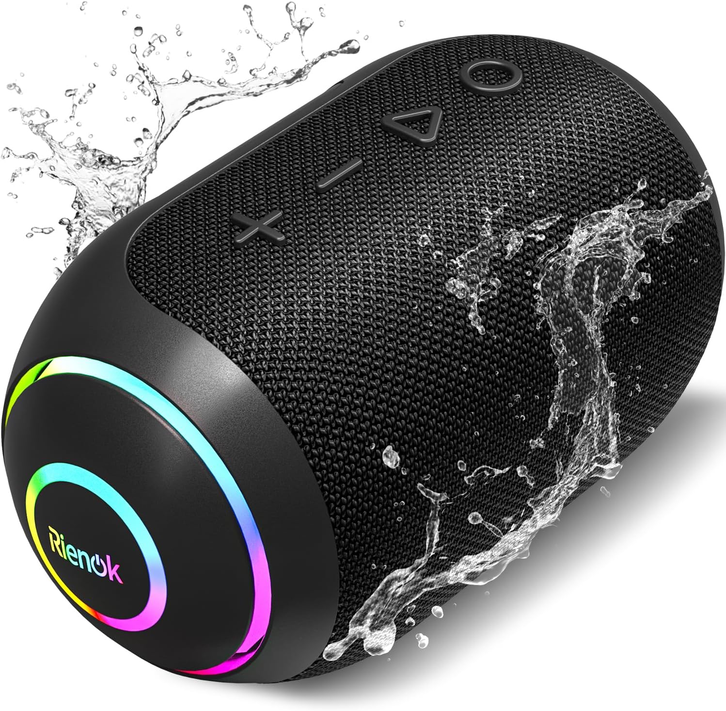 RIENOK Bluetooth Speaker Wireless Portable Waterproof Speaker with 10-Hour Playtime IPX7 Bluetooth 5.3 TF Card Loud Mini Speakers for Home Garden Party Camping Travel.