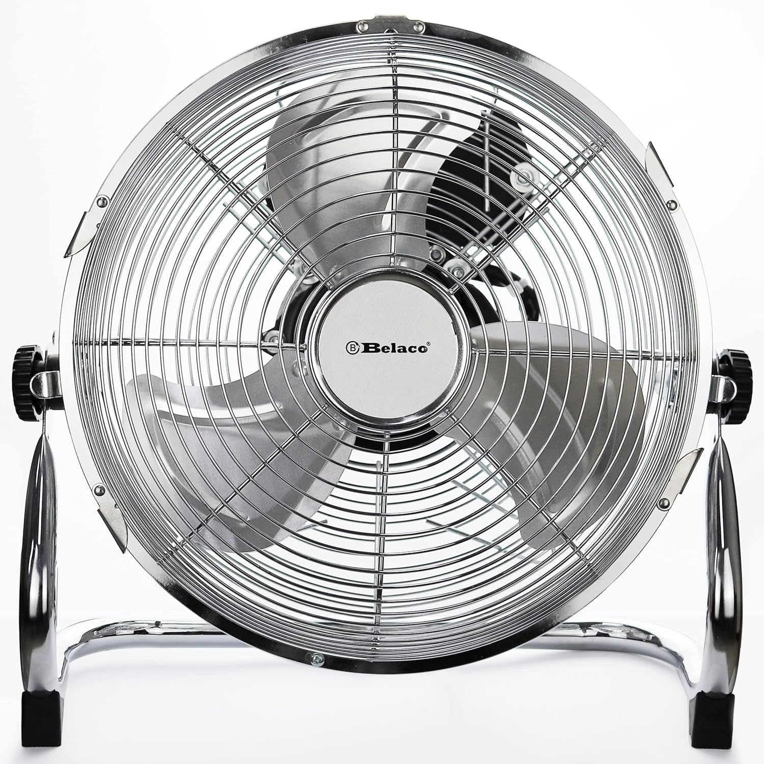 "Metal floor fan 12" High velocity chrome free stand fan cooling fan industrial fan 3 speed desk fan table fan sturdy housing high airflow powerful", BLEF 30.