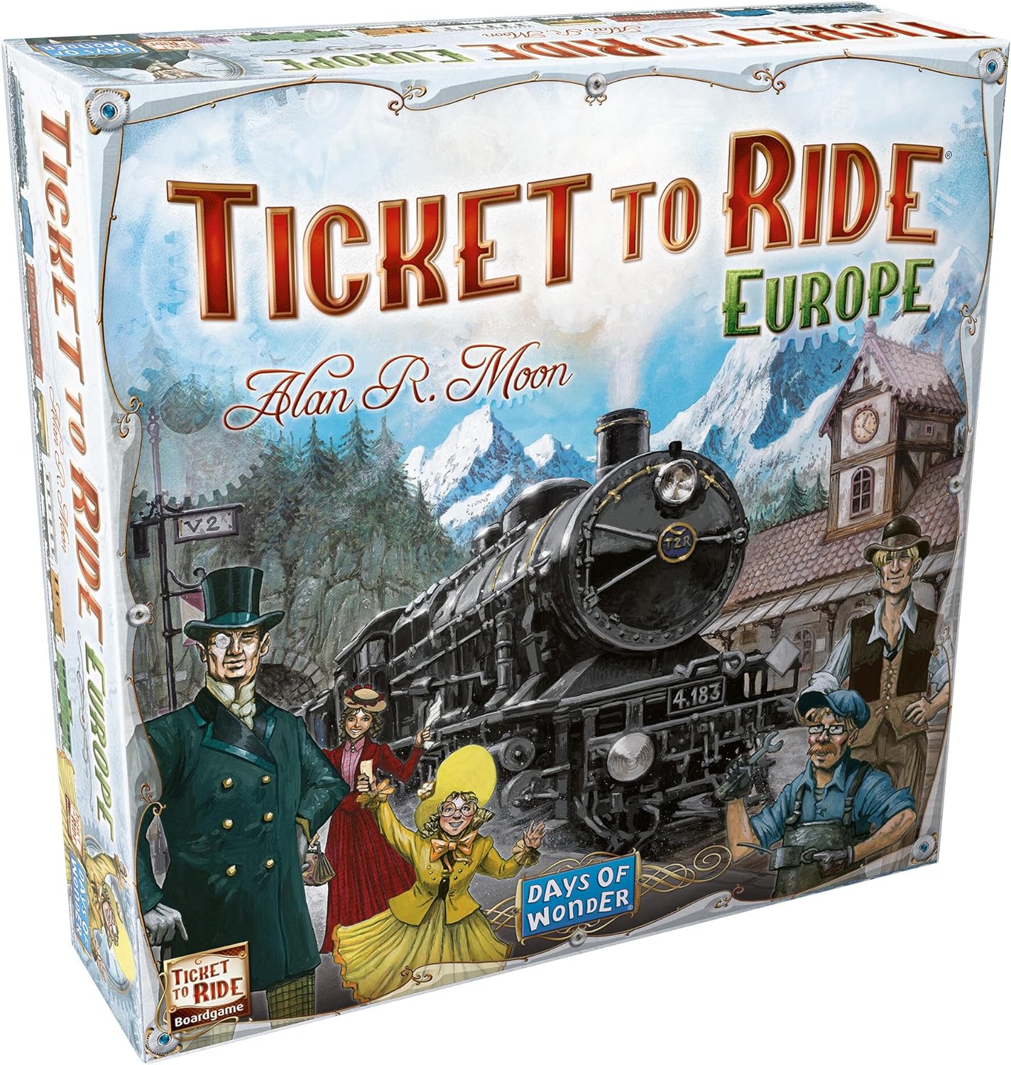 Days of Wonder | Ticket to Ride Europe Board Game | Ages 8+ | For 2 to 5 players | Average Playtime 30-60 Minutes (Packing May Vary).